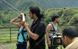 bunjee filming in Nepal