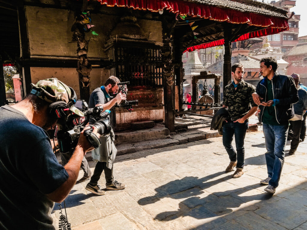 Feature film shooting in Nepal
