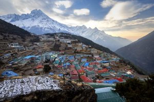 Filming in Everest
