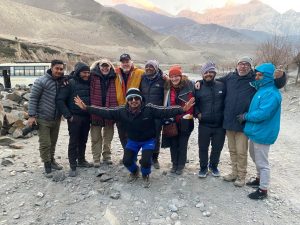 Filming in Nepal