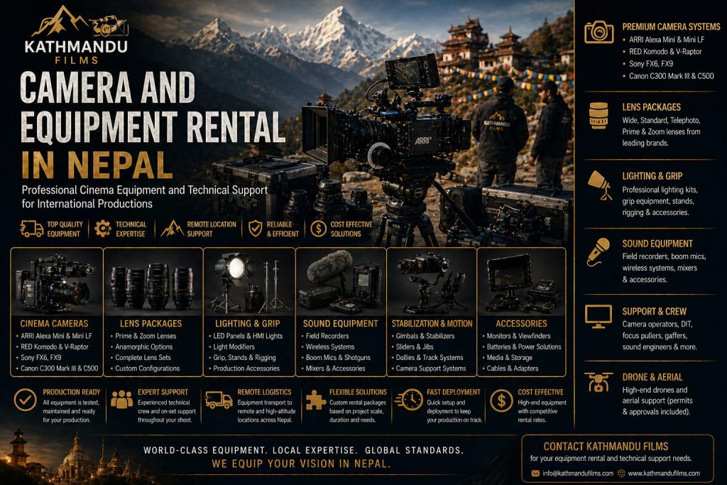 Camera and equipment rental in nepal