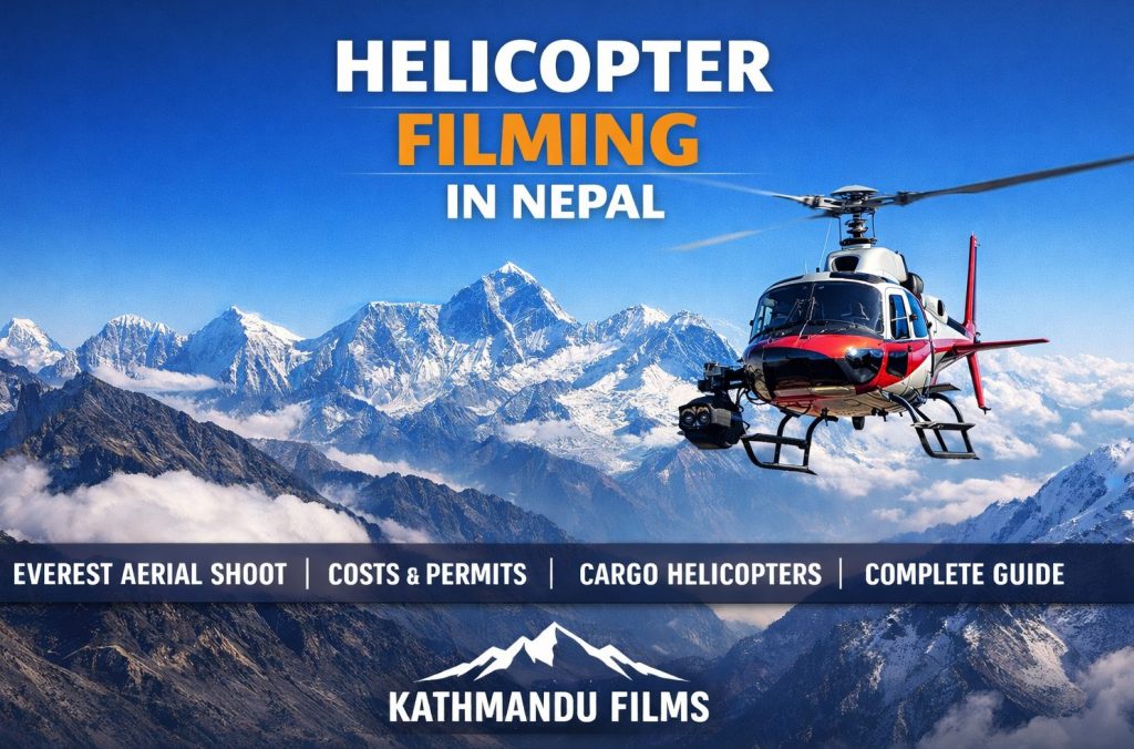 # Filming the Himalayas from a Helicopter in Nepal
