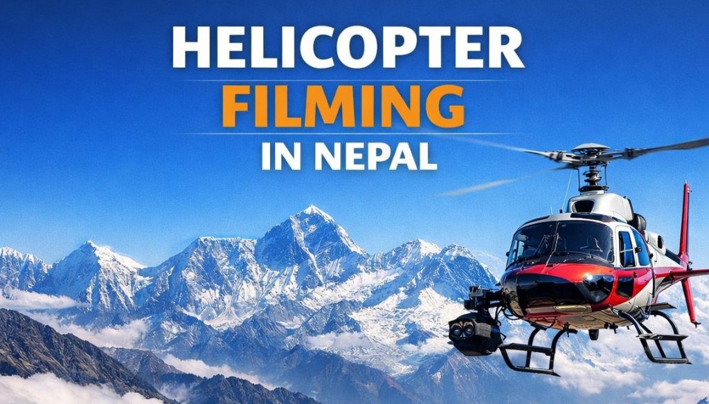 # Filming the Himalayas from a Helicopter in Nepal