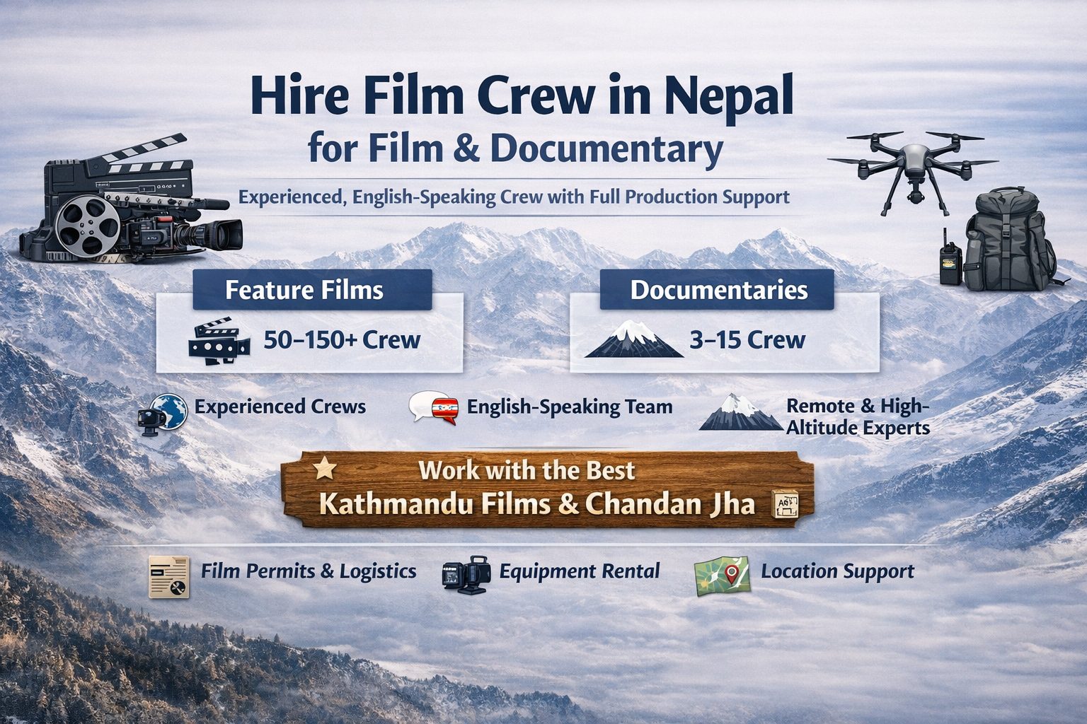 Hire Film Crew in Nepal for Film & Documentary