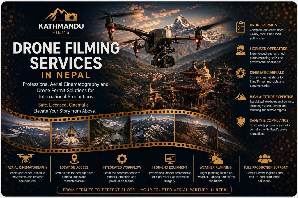 Drone filming in Nepal