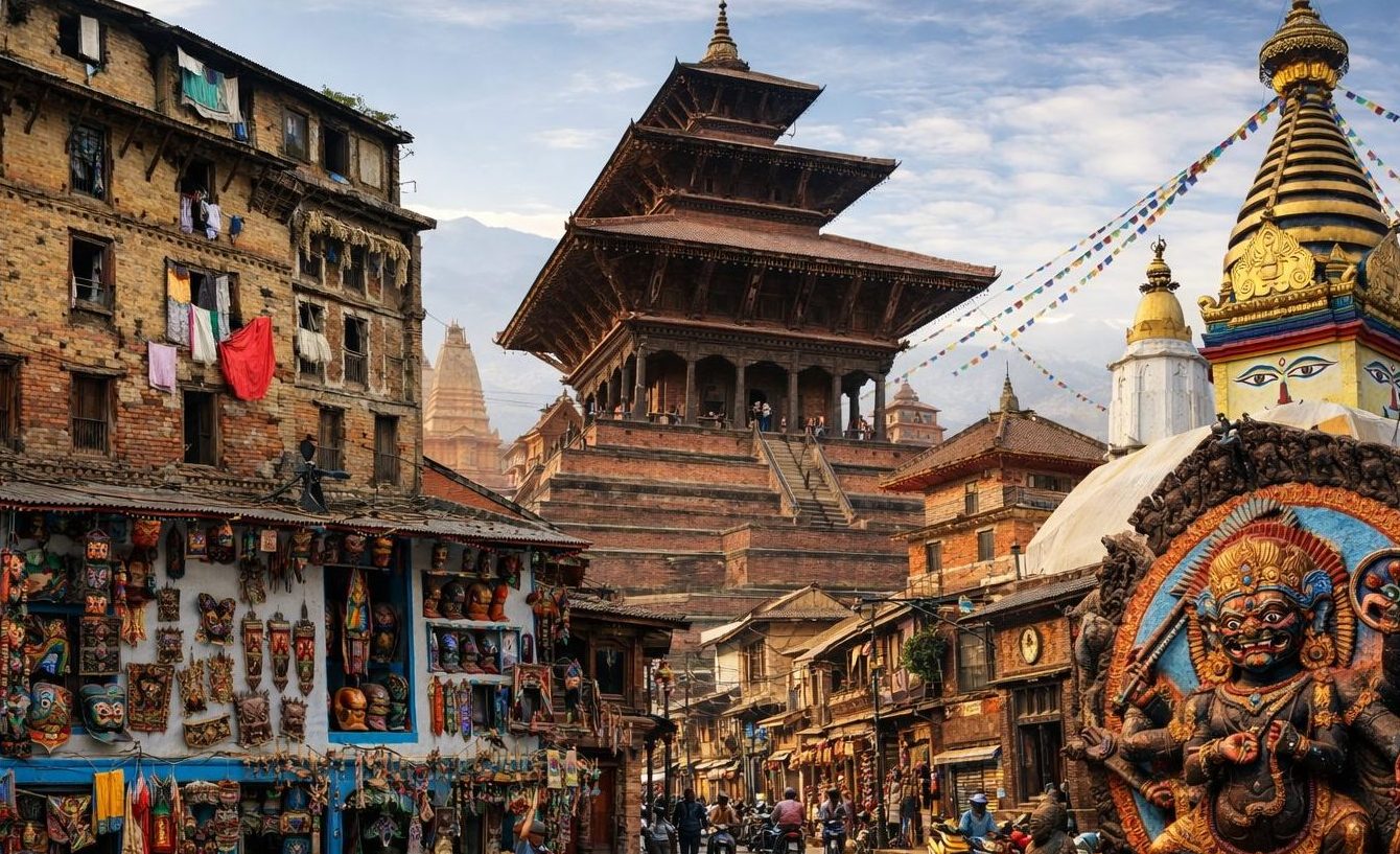 Fillming in Kathmandu