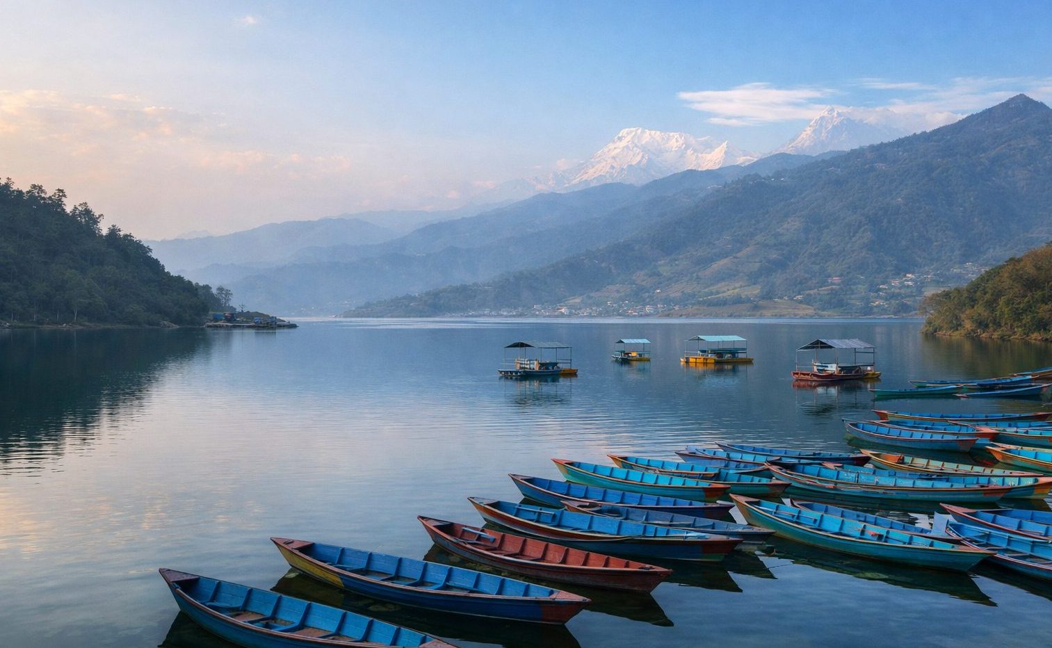 Filming in Pokhara