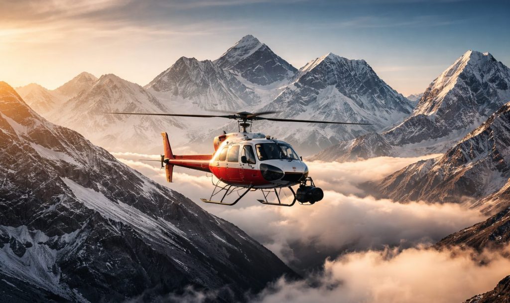 Helicopter Hire for Filming in Nepal